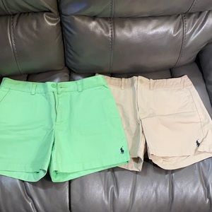 Two Ralph Lauren Women’s Shorts size 6 EUC!